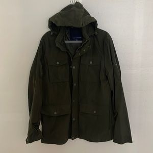 Green Tommy Hilfiger rain men jacket